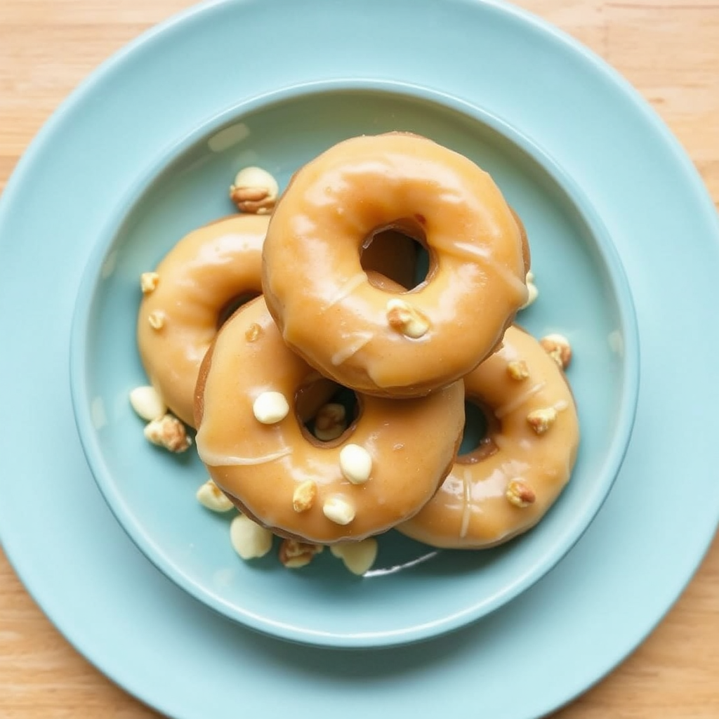 Apple Cider Donuts with White Chocolate and Macadamia Nuts