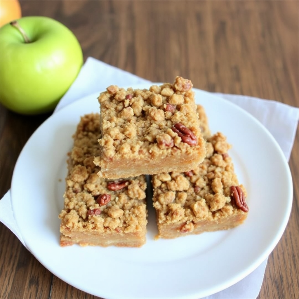 Apple and Pecan Crumble Bars