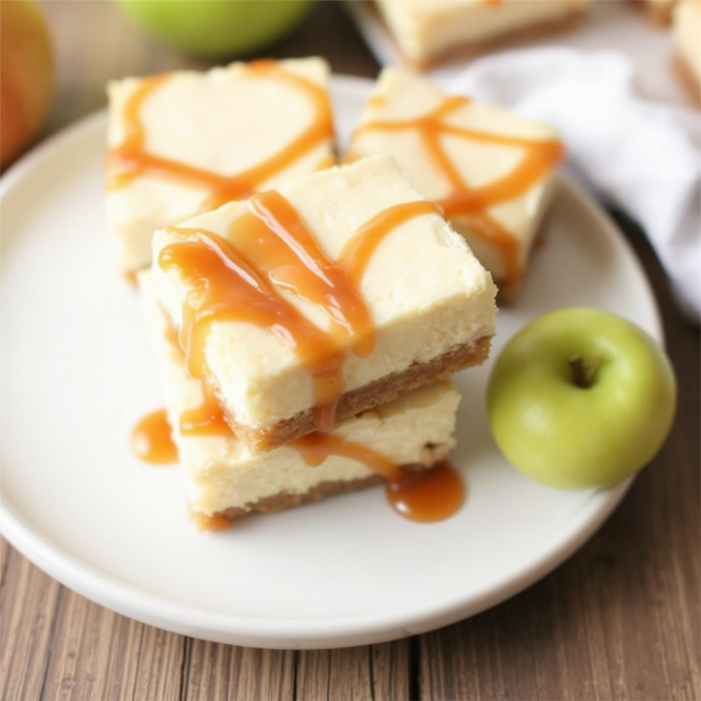 Caramel Apple Cheesecake Bars