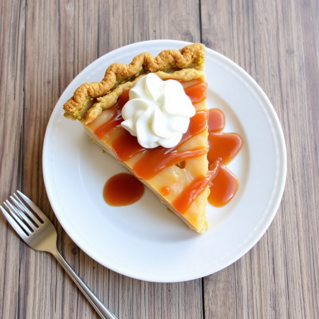 Caramel Apple Pie with Pistachio Crust