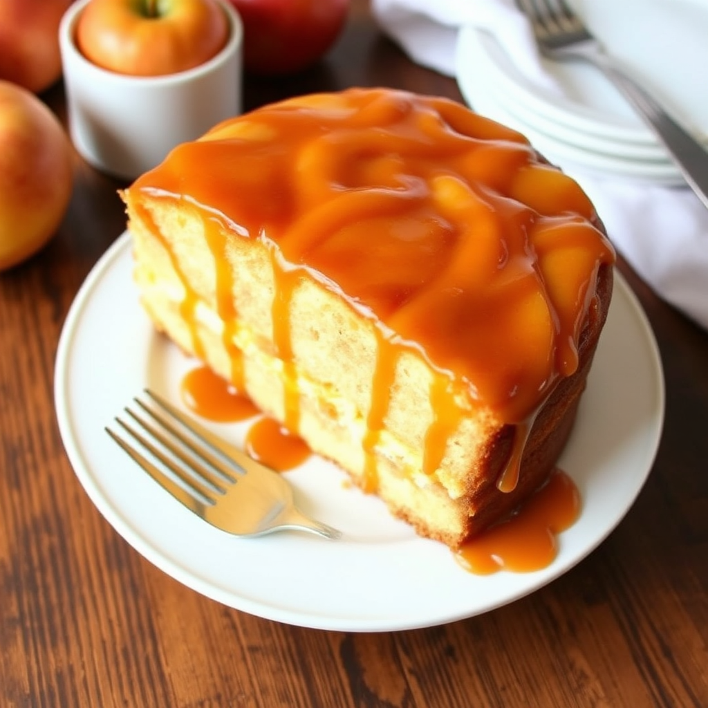 Caramel Apple Tres Leches Cake