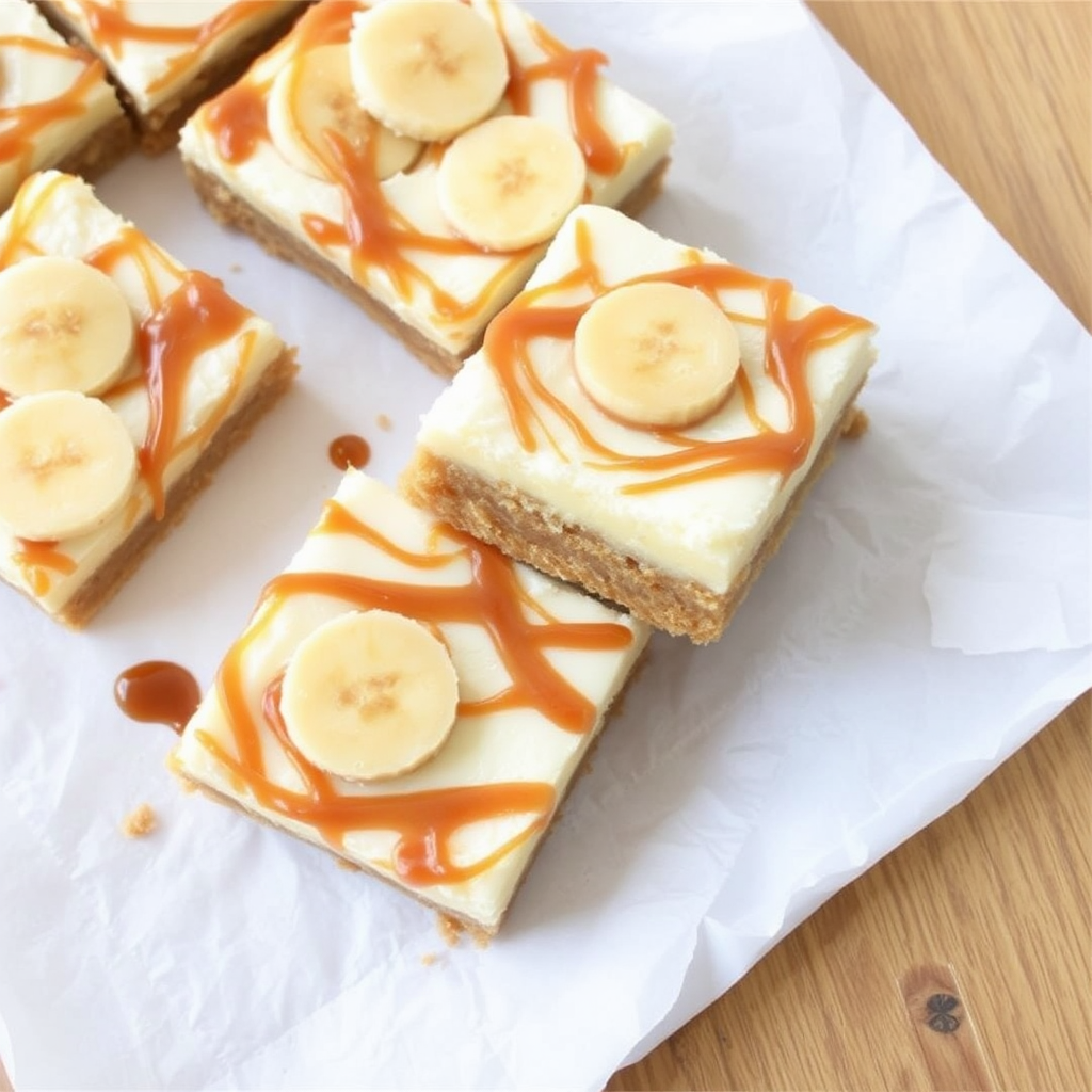 Caramelized Banana Cream Pie Bars