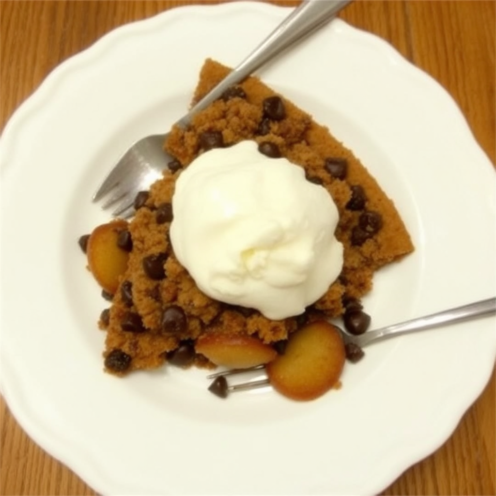 Chocolate Chip Cookie Crumble Apple Pie