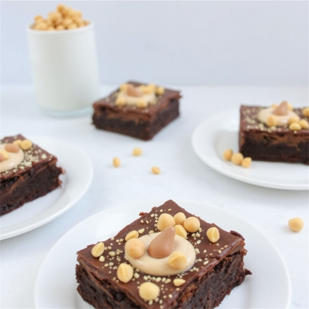 Chocolate Hazelnut Mousse Brownies