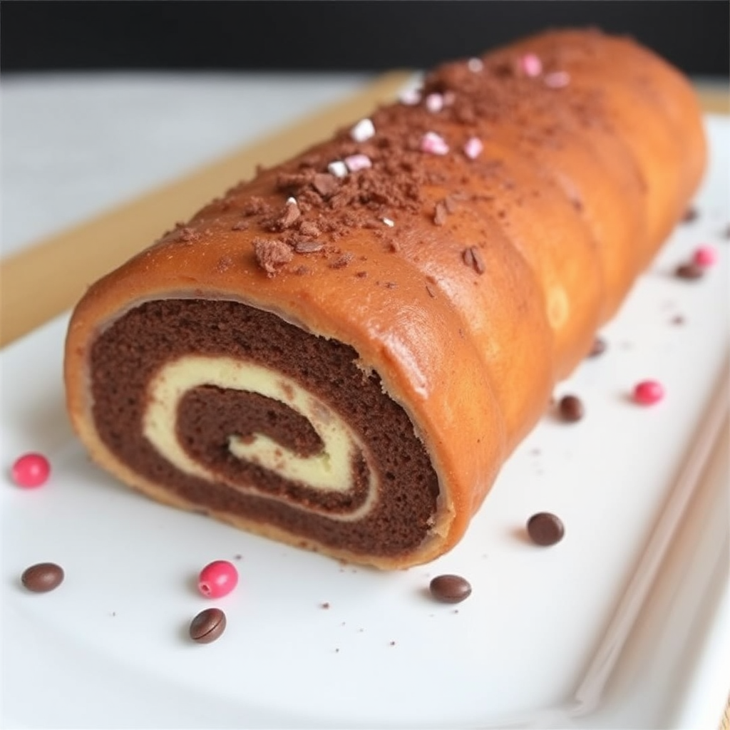 Chocolate Souffle Cake Roll