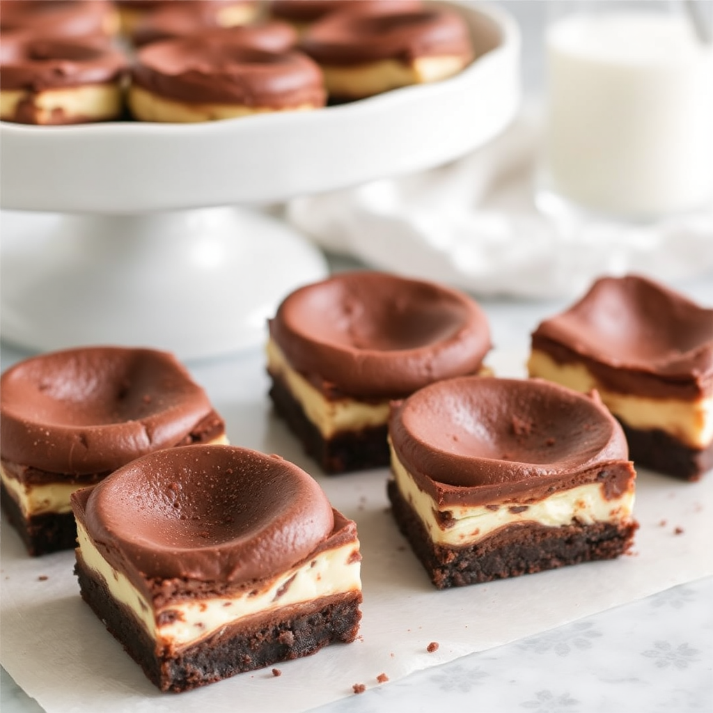 Chocolate Soufflé Cheesecake Bars