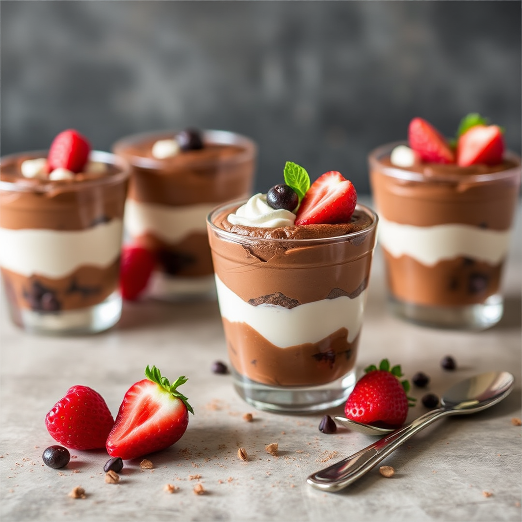 Chocolate Soufflé Mousse Parfait