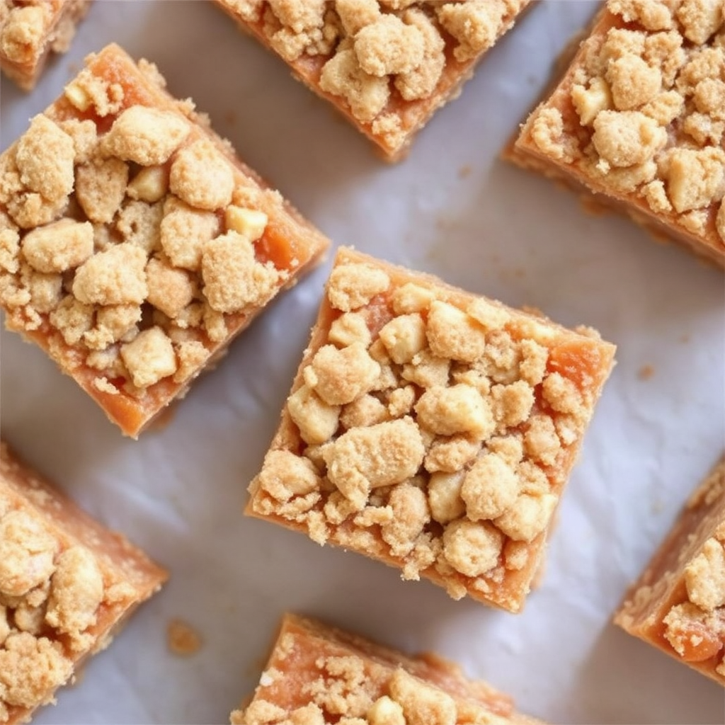 Cinnamon Apple Crumble Bars