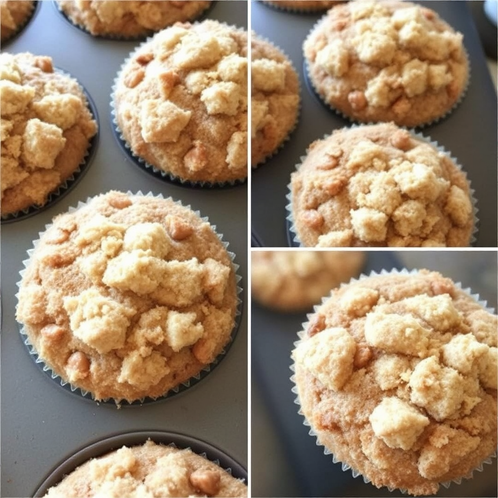 Cinnamon Apple Crumble Muffins