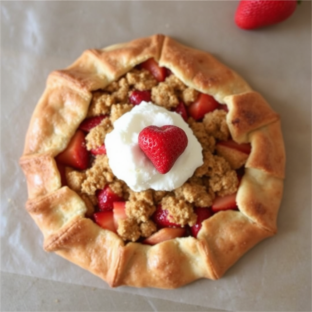 Cinnamon Apple Galette Variation - Strawberry and Rhubarb Crumble