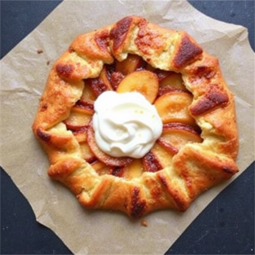 Cinnamon Apple Galette with Maple Crème Brûlée