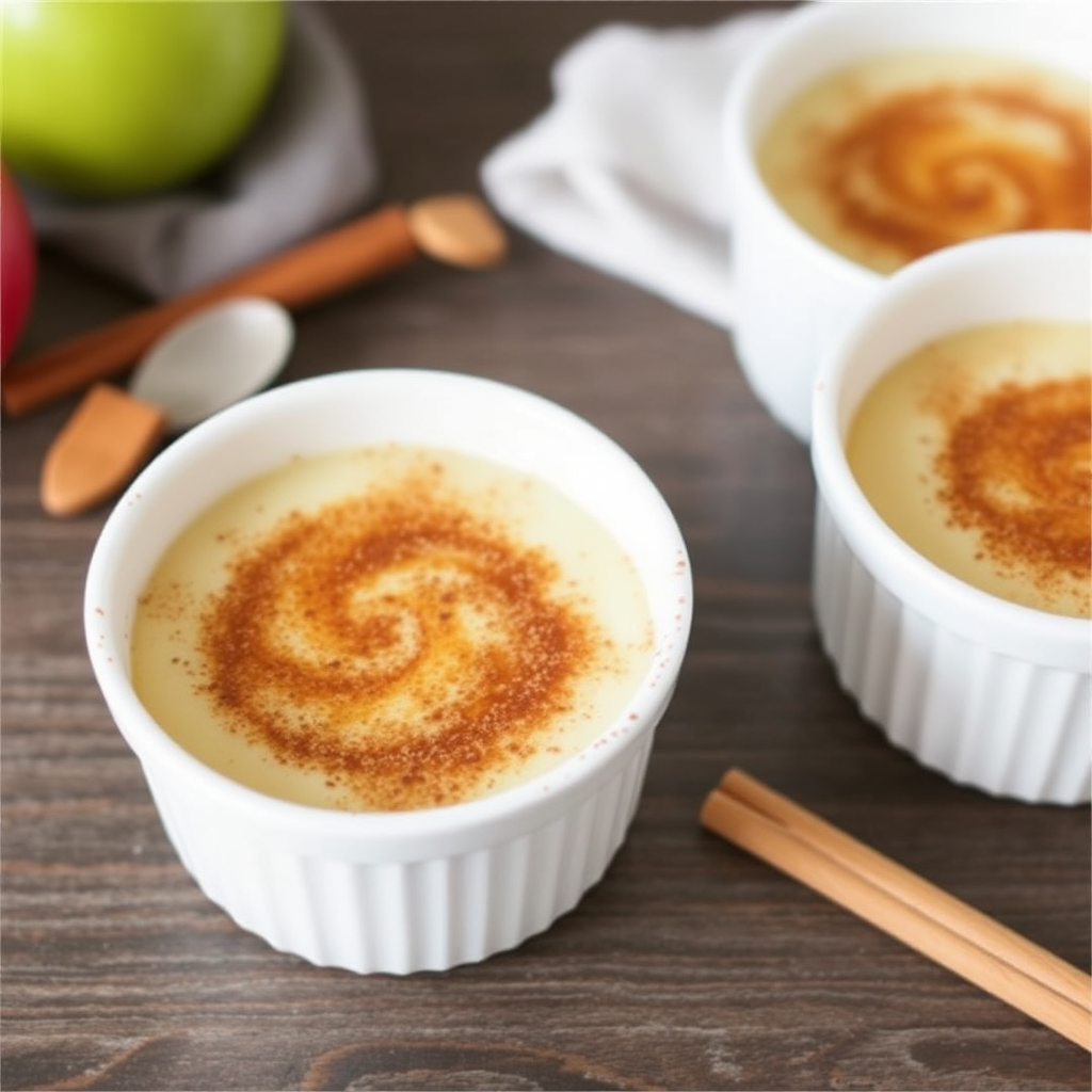 Cinnamon Apple Panna Cotta