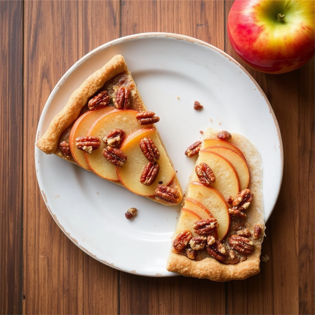 Cinnamon Apple and Pecan Tart