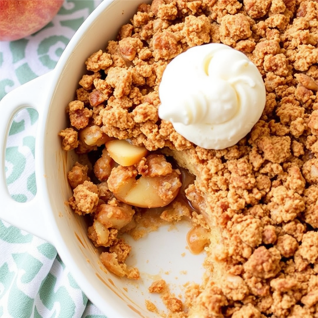 Cinnamon Swirl Apple Crumble