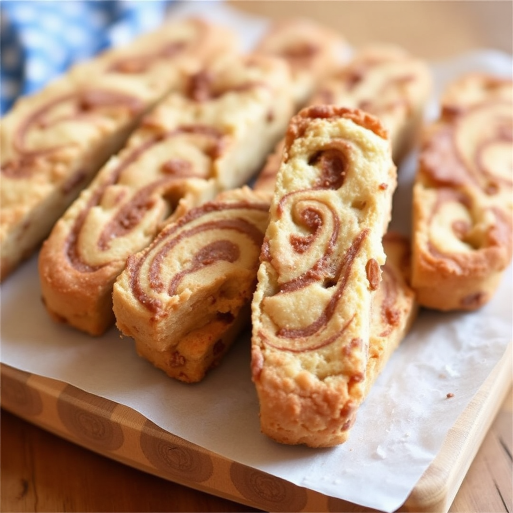 Cinnamon Swirl Apple Pie Biscotti