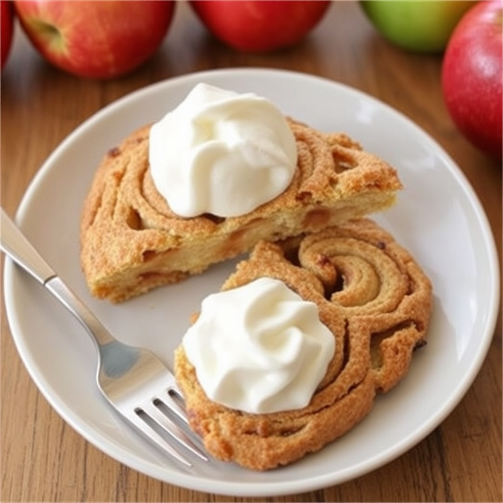 Cinnamon Swirl Biscotti-Style Apple Pie