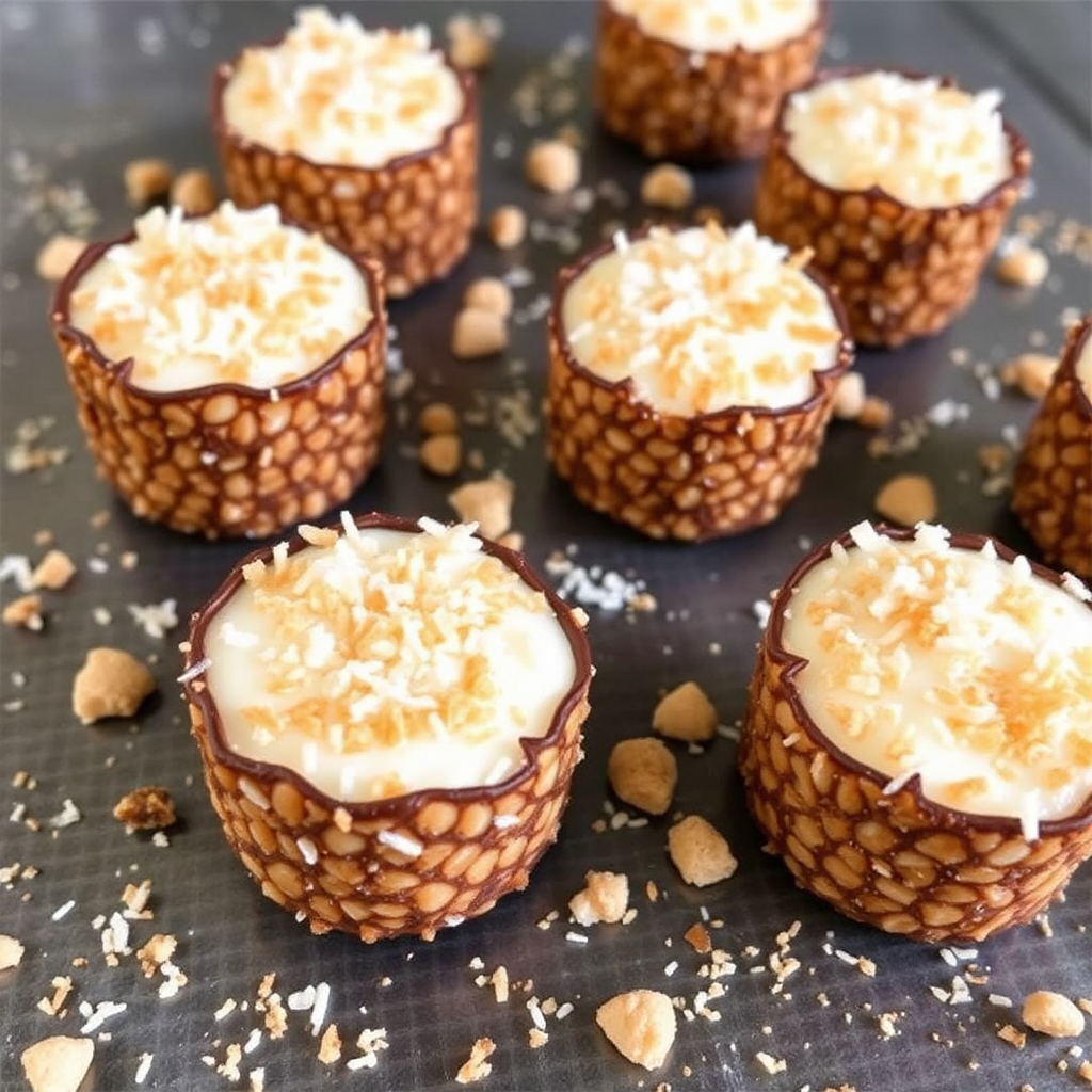 Coconut Churro Cheesecake Bites