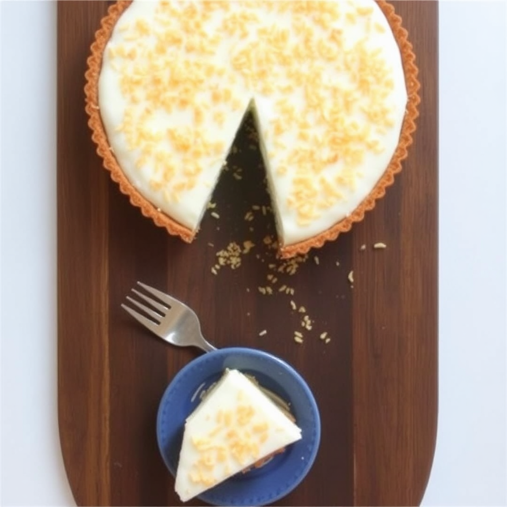 Coconut Cream Panna Cotta Tart