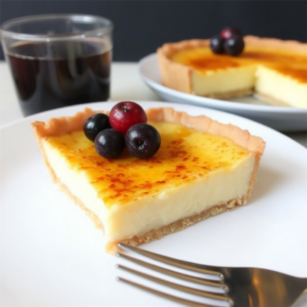 Coconut Crème Brûlée Tart