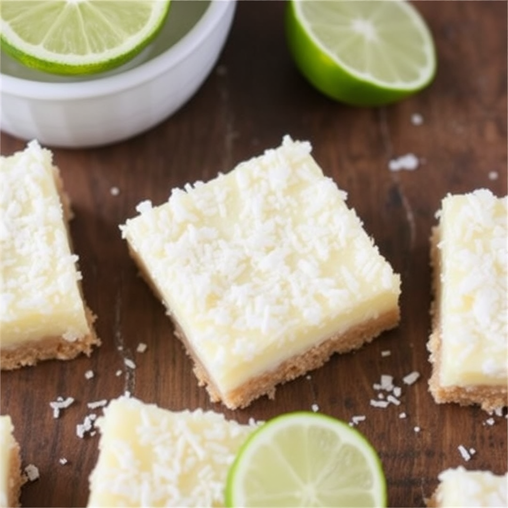 Coconut Crusted Key Lime Pie Bars