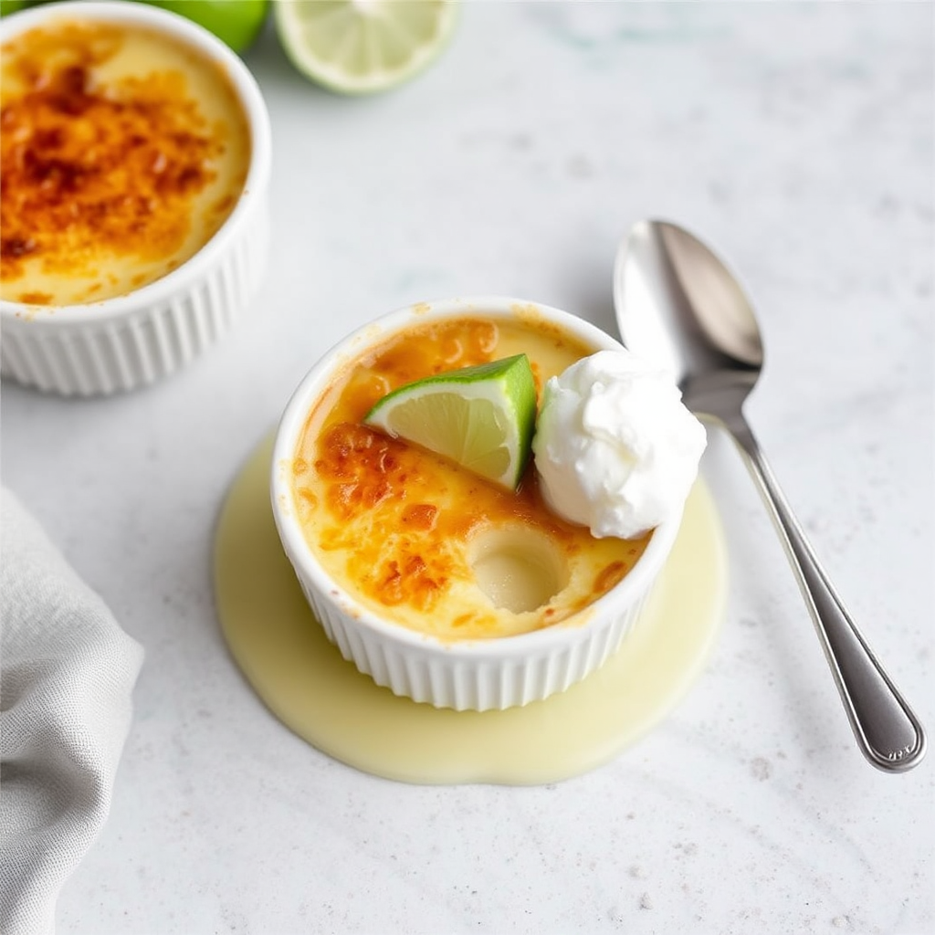 Coconut Lime Crème Brûlée