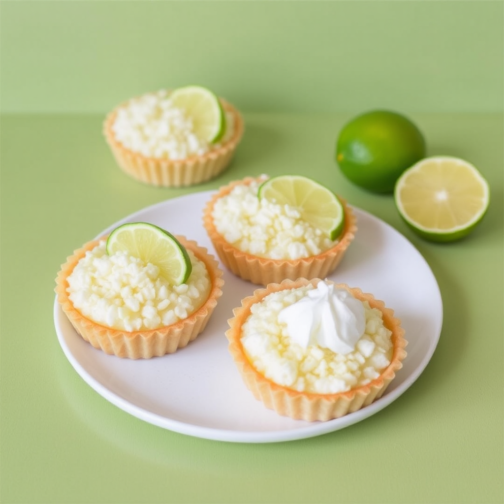 Coconut Lime Crumble Tarts