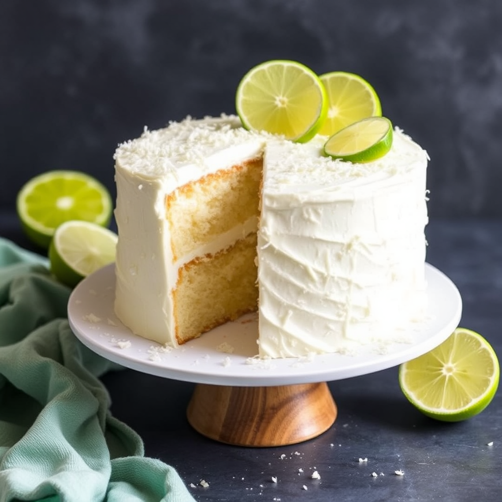 Coconut Lime Tres Leches Cake