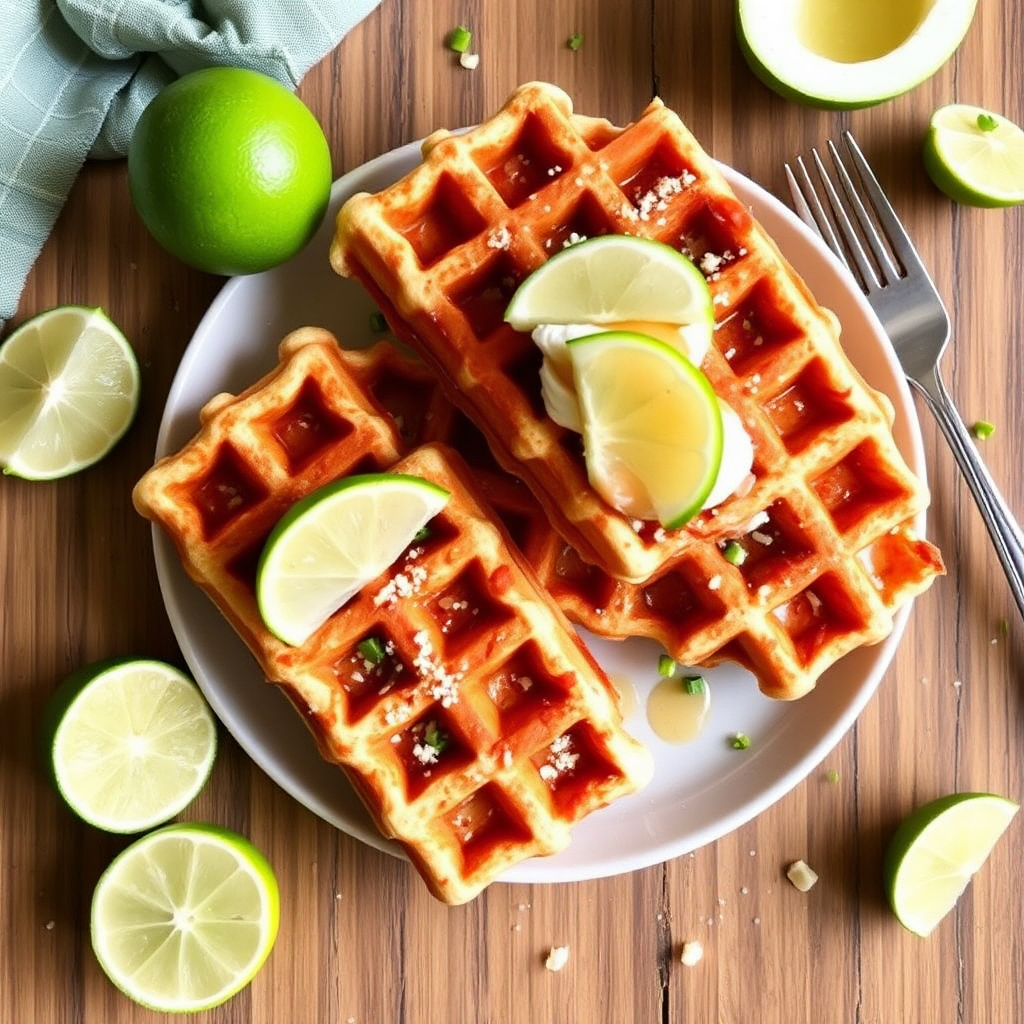 Coconut Lime Waffles