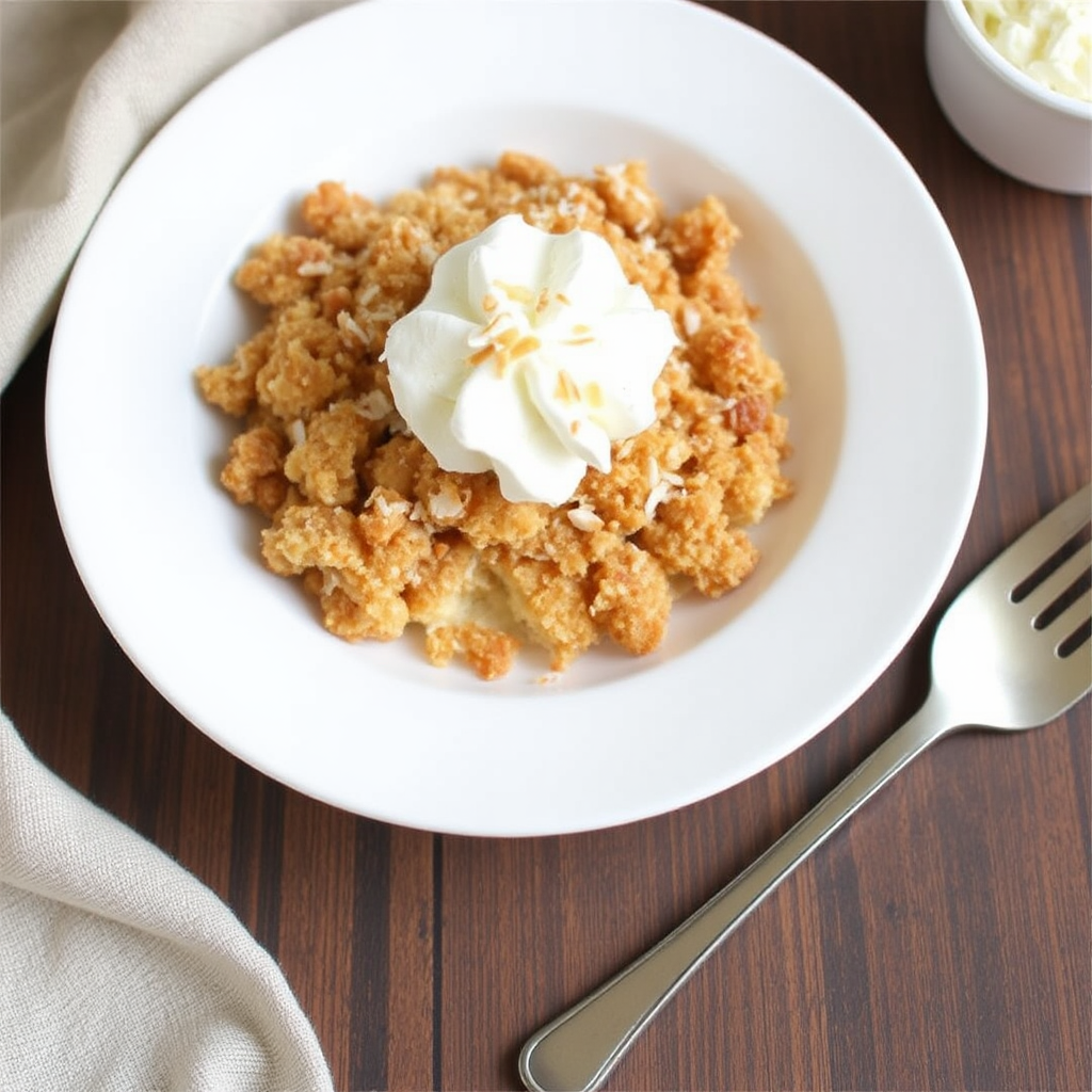 Coconut Macaroon Cheesecake Crumble