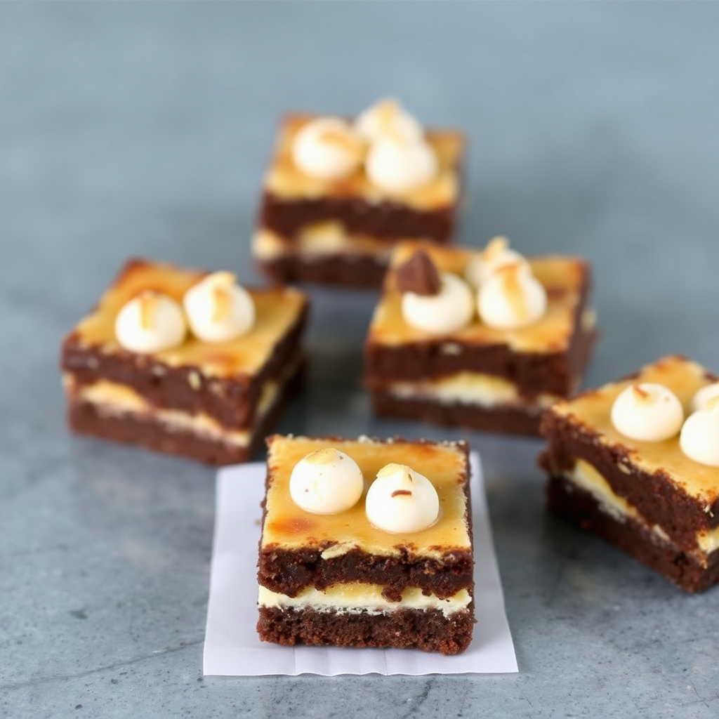 Coconut Macaroon Crème Brûlée Brownies