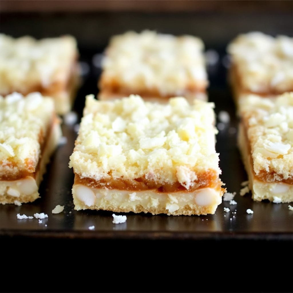 Coconut Macaroon Crumble Bars