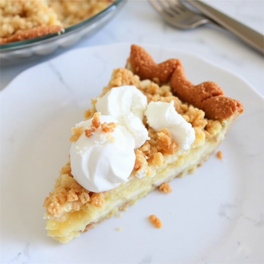 Coconut Macaroon Crumble Pie