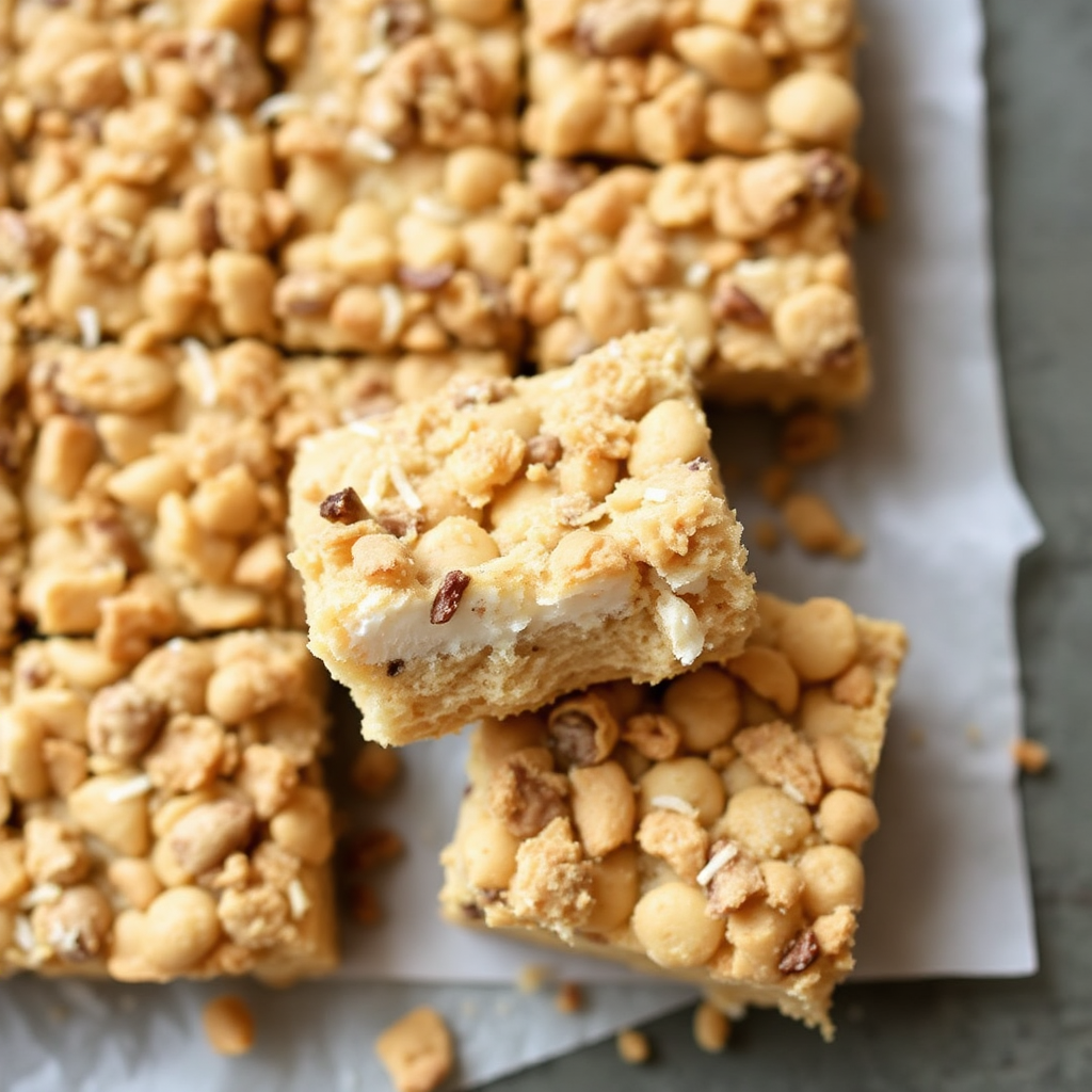 Coconut Macaroon Crunch Bars