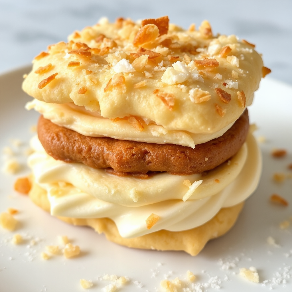 Coconut Macaroon Mille-Feuille