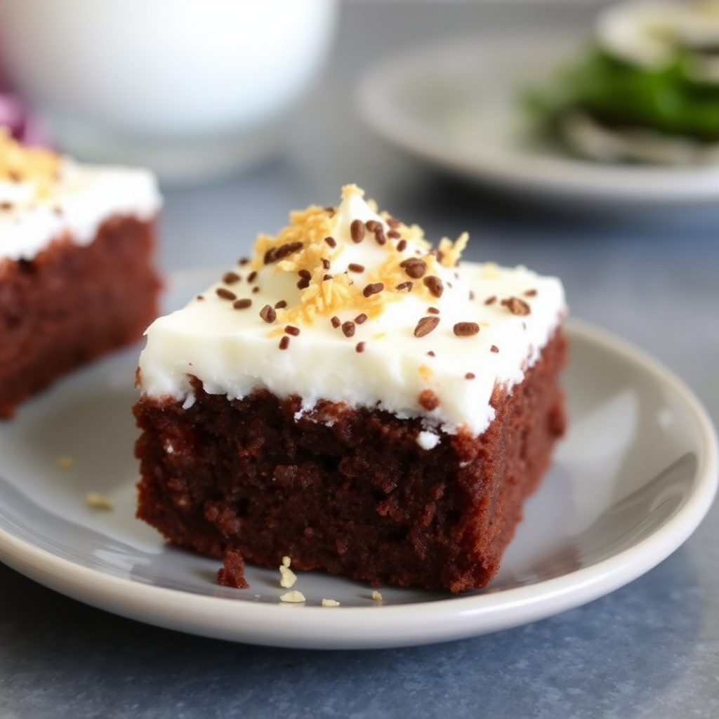 Coconut Macaroon Mousse Brownies