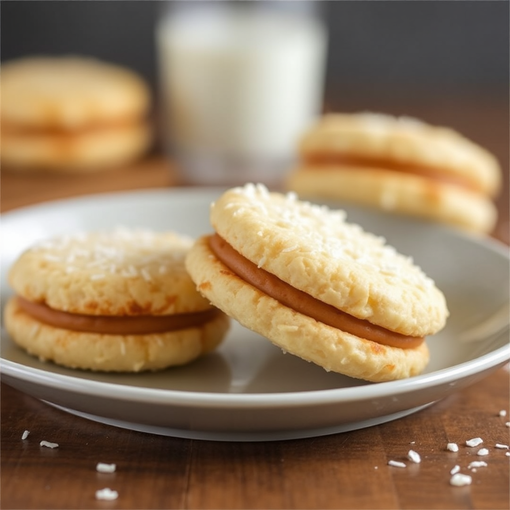 Coconut Macaroon Sandwich Cookies