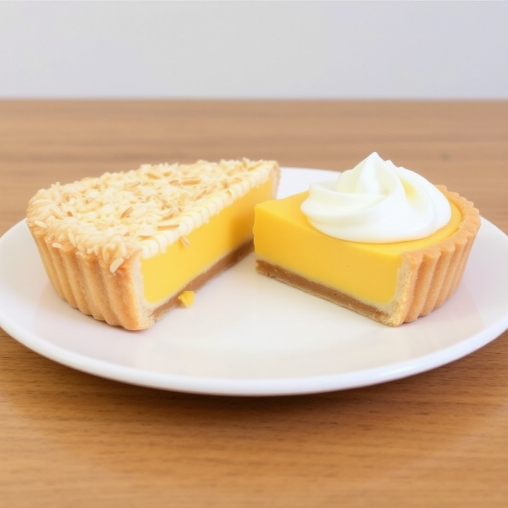 Coconut Macaroon and Mango Mousse Tart