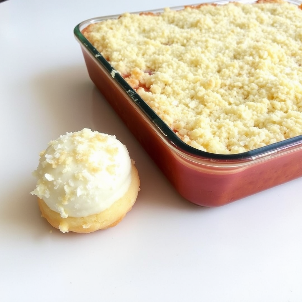 Coconut Macaroon and Pineapple Upside-Down Cake Crumble