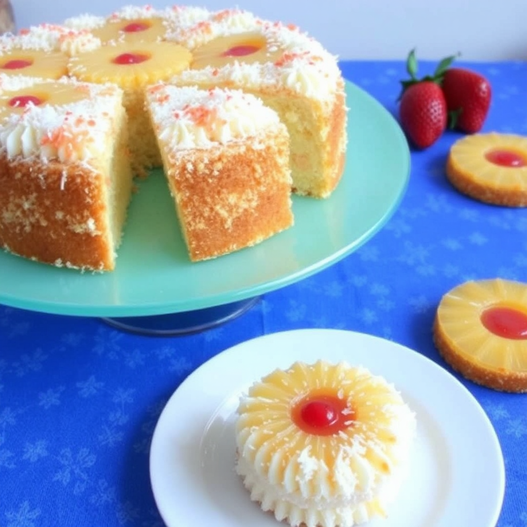 Coconut Macaroon and Pineapple Upside-Down Cake Mashup