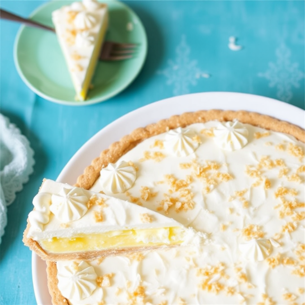 Coconut Mango Cream Pie