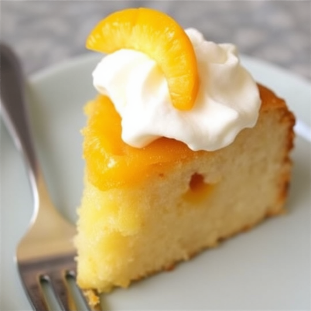 Coconut Mango Upside-Down Cake