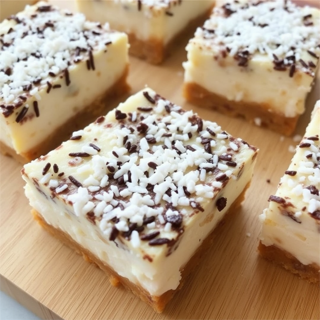 Coconut Mousse Cheesecake Bars