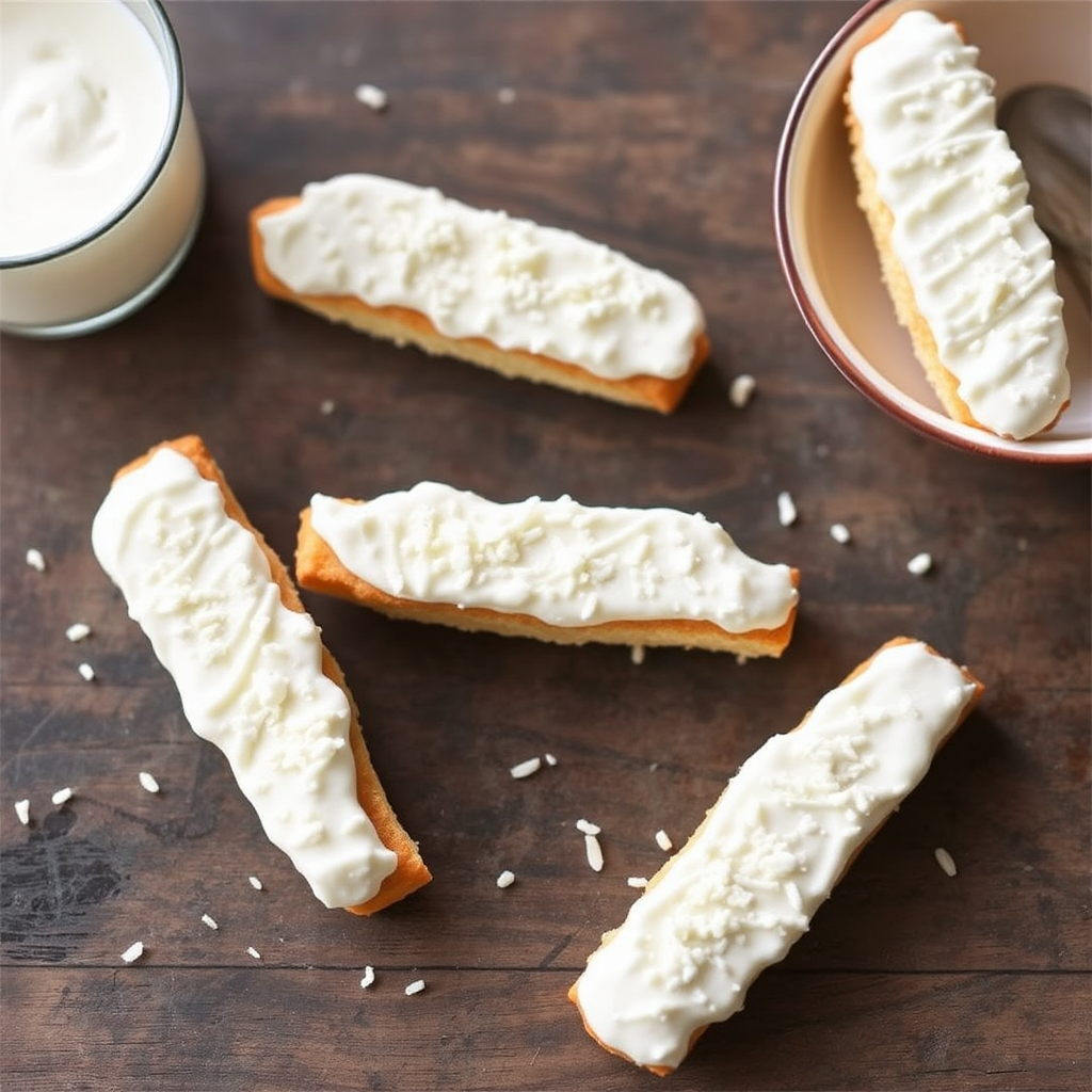 Coconut Panna Cotta Biscotti