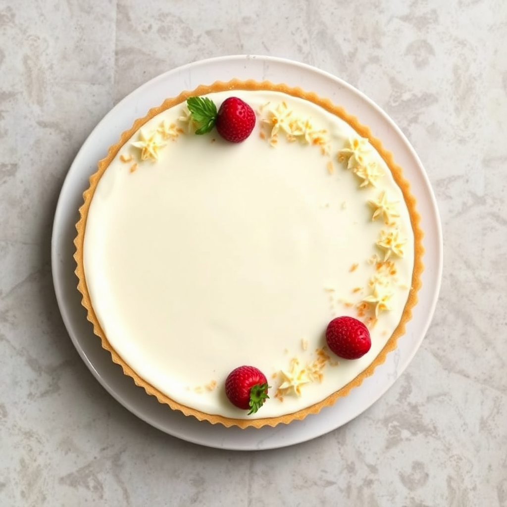 Coconut Panna Cotta Tart