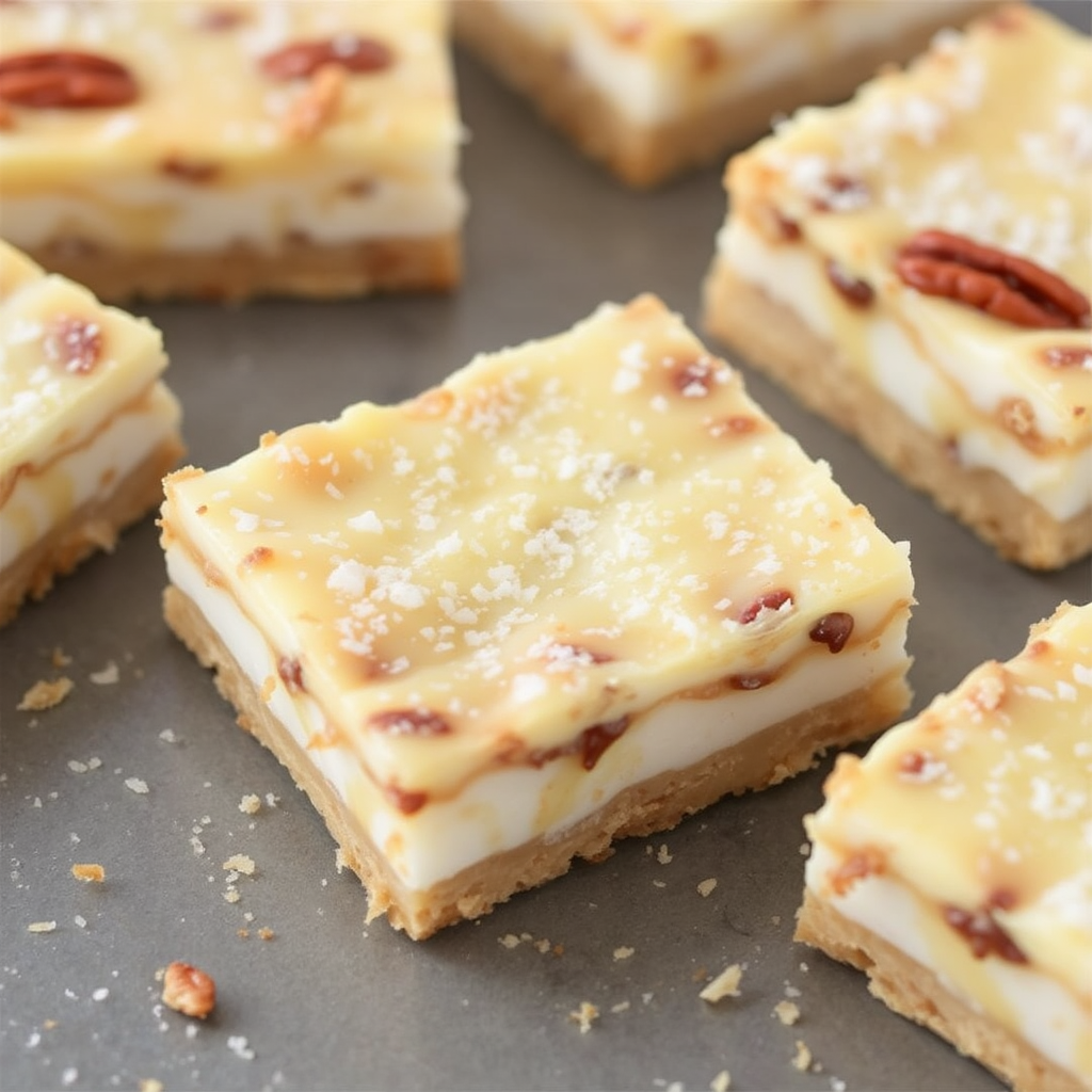 Coconut Pecan Crème Brûlée Bars