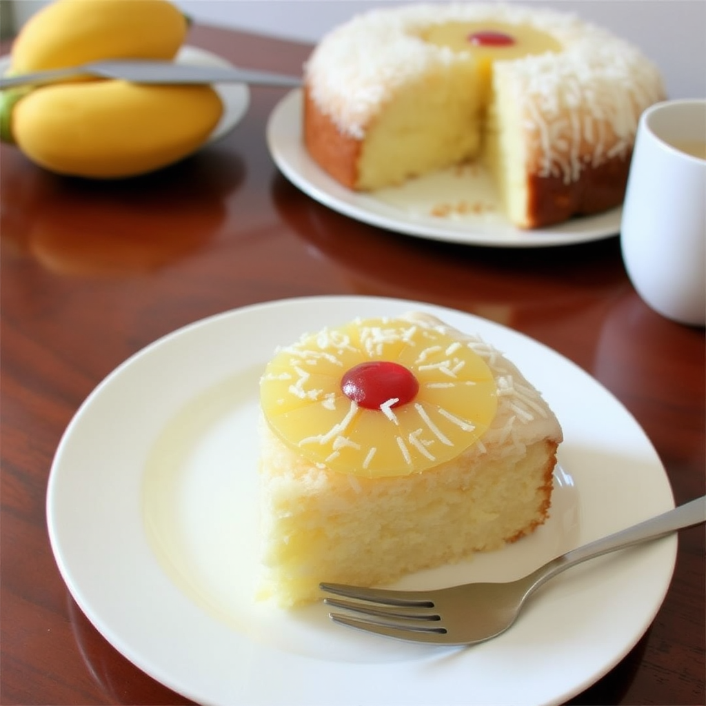 Coconut Pineapple Upside-Down Cake