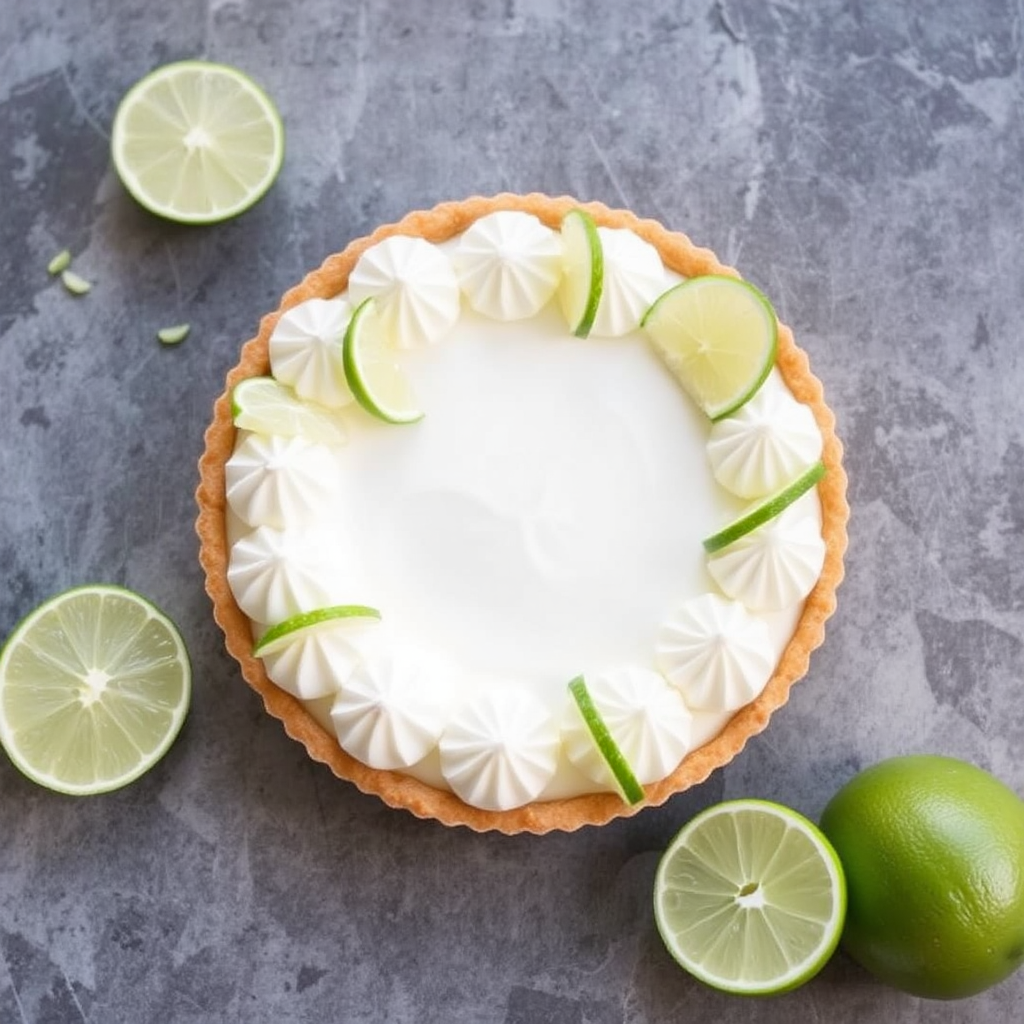 Coconut and Lime Mousse Tart