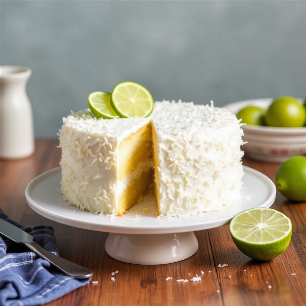 Coconut and Lime Tres Leches Cake