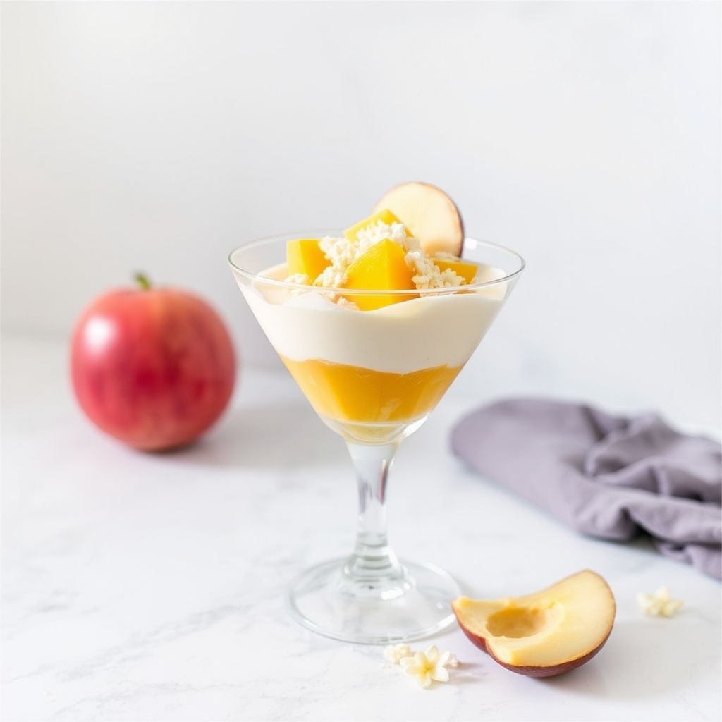 Coconut and Mango Mousse Parfait