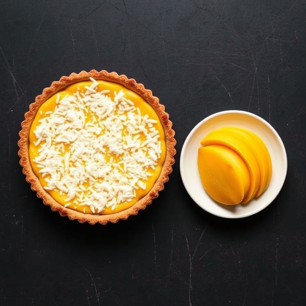 Coconut and Mango Tart